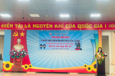 TRƯỜNG THCS TÂN BÌNH: RỰC RỠ SẮC MÀU TRI ÂN QUA CHUYÊN ĐỀ “GIÁ TRỊ CỦA LÒNG BIẾT ƠN”