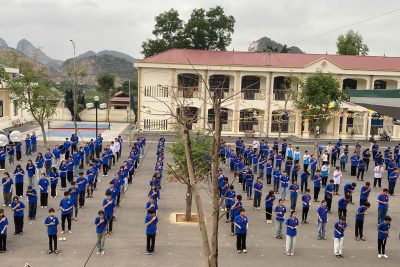 TRƯỜNG THCS TÂN BÌNH TỔ CHỨC ĐỒNG DIỄN  “NGÀY HỘI VÕ NHẠC VOVINAM”