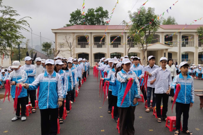 TRƯỜNG THCS TÂN BÌNH  🌟 NGÀY HỘI “THIẾU NHI VUI KHỎE – TIẾN BƯỚC LÊN ĐOÀN” 🌟