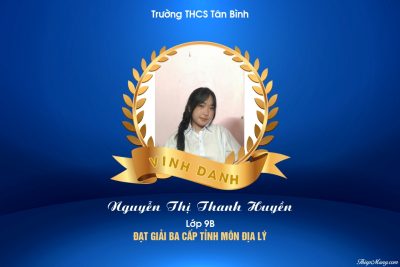 VINH DANH HỌC SINH ĐẠT THÀNH TÍCH CAO TRONG KỲ THI CHỌN HỌC SINH GIỎI THCS CẤP TỈNH   NĂM HỌC 2025 – 2026